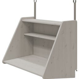 CLASSIC Click-on Schreibtisch für Hochbetten - Grau lasiert