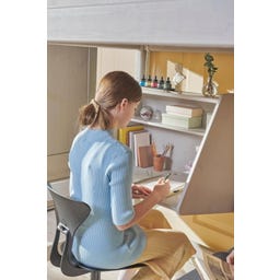 CLASSIC Click-on Schreibtisch für Hochbetten - Grau lasiert