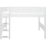Flexa Semi-High Bed with Ladder - White
