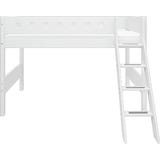 WHITE Hochbett 143 cm mit Leiter und Absturzsicherung