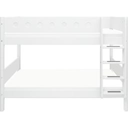 WHITE Etagenbett 154 cm mit Leiter und Absturzsicherung