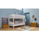 WHITE Etagenbett 154 cm mit Leiter und Absturzsicherung