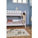 WHITE Etagenbett 154 cm mit Leiter und Absturzsicherung