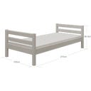 CLASSIC Bed with Slatted Frame, 90 x 200 cm - 