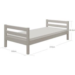 CLASSIC Bed with Slatted Frame, 90 x 200 cm - 