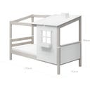CLASSIC Single Bed with 1/2 House, 90 x 200 cm - 