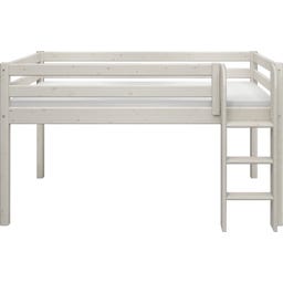 CLASSIC Mid-High Bed with Vertical Ladder, 90 x 200 cm - 