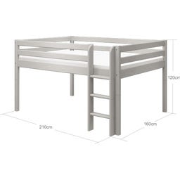 Flexa CLASSIC Mid-High Bed, 140 x 200 cm - 