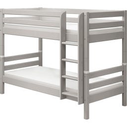 CLASSIC Etagenbett 154 cm mit Leiter und Absturzsicherung - Grau lasiert