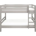 CLASSIC Etagenbett 154 cm mit Leiter und Absturzsicherung - Grau lasiert
