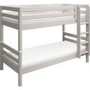 CLASSIC Etagenbett 154 cm mit Leiter und Absturzsicherung - Grau lasiert