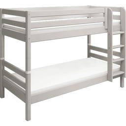 CLASSIC Etagenbett 154 cm mit Leiter und Absturzsicherung - Grau lasiert
