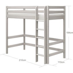 CLASSIC High Bed with Vertical Ladder, 90 x 200 cm - 