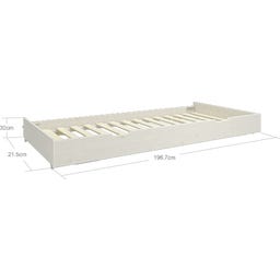 Flexa CLASSIC Ausziehbett - Weiß lasiert