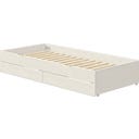 Flexa CLASSIC Ausziehbett mit 2 Schubladen - Weiß lasiert