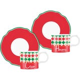 Bialetti Espressotassen mit Untertassen Italia