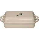 RIESS Casserole Dish with Lid- Green Stag