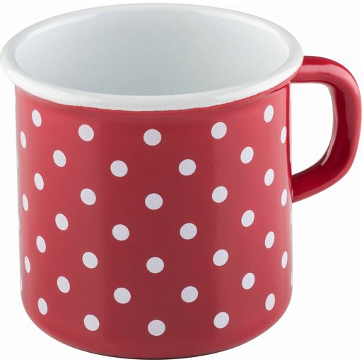RIESS Drinking Mug or Pot with Polka Dots - Red