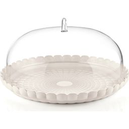 guzzini Tiffany Cake Platter with Dome, large