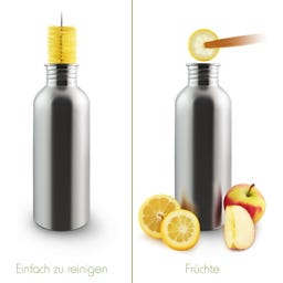 Bambaw Stainless Steel Bottle, 1000 ml  - Natural Steel