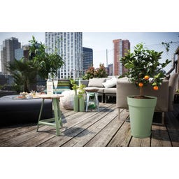 elho loft urban rond hoog 35 cm - pistachegroen