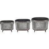 Esschert Design Plantenbakken op Poten - Set van 3