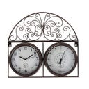 Esschert Design Gartenuhr mit Thermometer