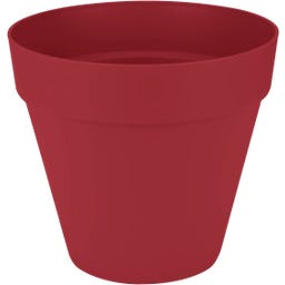 elho Doniczka okrągła z kółkami loft urban 40 - teatralna czerwień