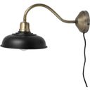 Strömshaga Birgith Wall Lamp - black / antique brass