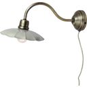 Strömshaga Gustav Wall Lamp - mint / antique brass
