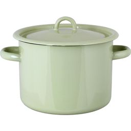 Strömshaga Emil's Enamel Pot, 4.5 L - green