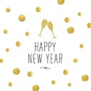PPD Happy New Year! - 33 x 33 cm