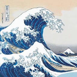PPD Tovaglioli - The Great Wave - 33 x 33 cm