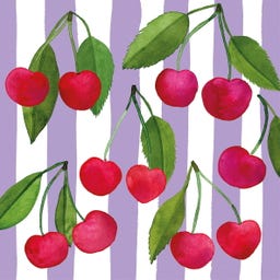 PPD Cherry & Stripes Napkin - 33 x 33 cm
