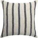 Classic Textiles of Sweden Kissenbezug Leo 45 x 45 cm - Linen with black stripes