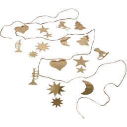 Strömshaga Brass Christmas Garland - 270 cm