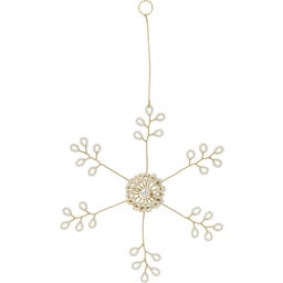 IB Laursen Christbaumbehang Schneeflocke - weiß