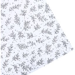 Classic Textiles of Sweden Tischdecke Flora 140 x 250 cm - white/dark grey