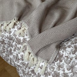 Classic Textiles of Sweden Plaid Herning 130 x 170 cm - brown