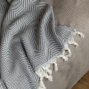 Classic Textiles of Sweden Plaid Herning 130 x 170 cm - dark grey