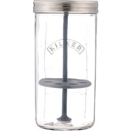 Bocal de Conservation pour Herbes Aromatiques avec Support, 1 l - 1 pcs