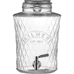 Getränkespender Diamantmuster mit Edelstahl-Zapfhan, 5 l - 1 Set