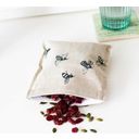 Helen Round Linen Snack Bag - Bee Design - 1 item