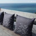 Helen Round Linen Cushion Cover - Quayside Design - 1 item