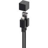 Kabel 1 Stockholm Black USB A till Lightning, 1,8 m