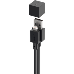 Cable 1 Stockholm Black de USB A a Lightning, 1,8 m