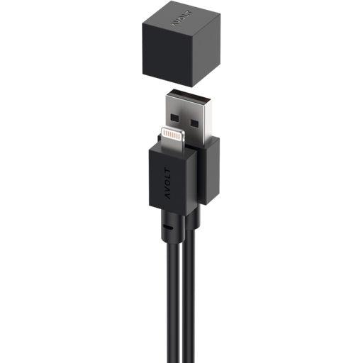 Cable 1 Stockholm Black USB A to Lightning, 1,8 m - 1 pcs