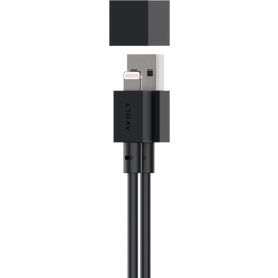 Cable 1 USB A to Lightning, Stockholm Black 1.8m - 1 item