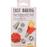 Easy Baking - Set per Sac à Poche, 8 pezzi