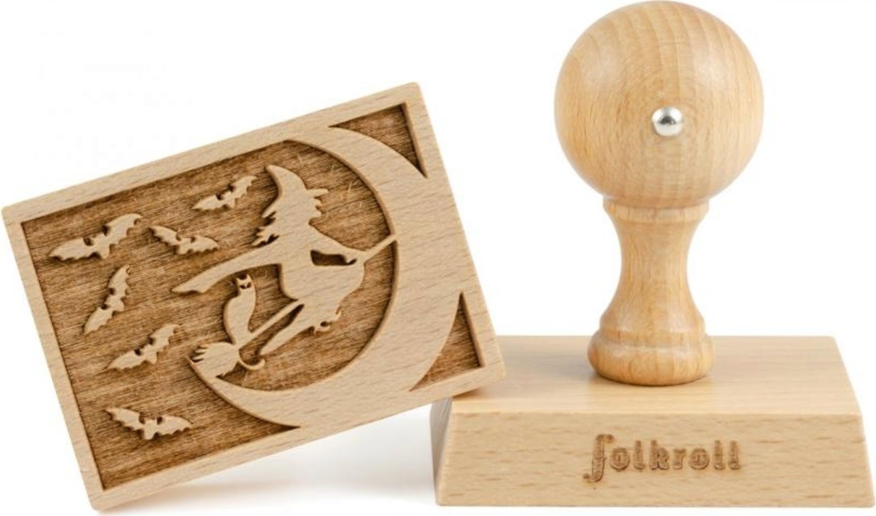 folkroll Witch Cookie Stamp, 70 x 50 mm